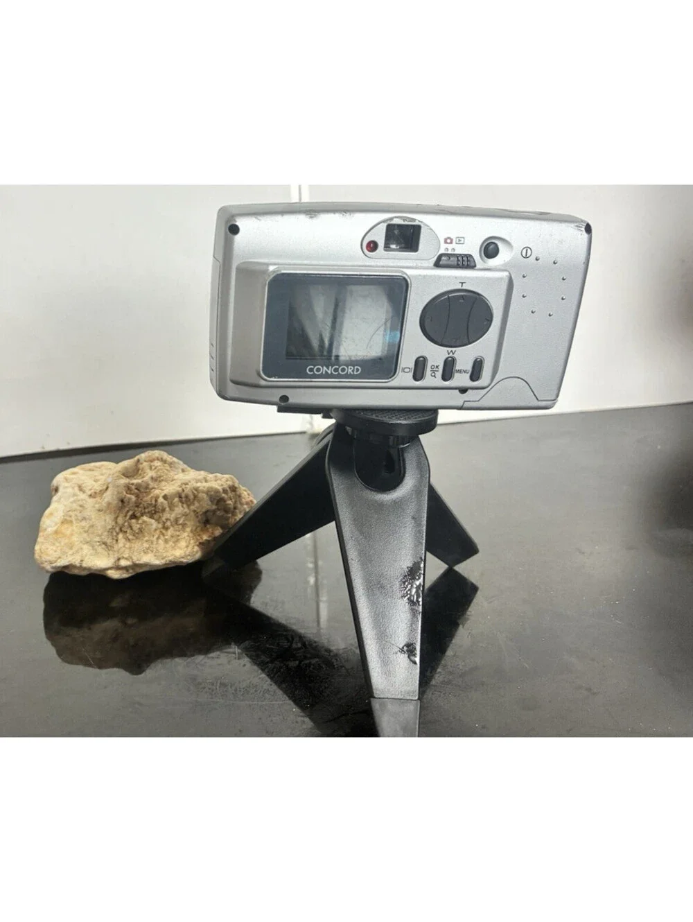 Concord Eye Q Duo LCD  Digital Camera. Untested Display Stand Only